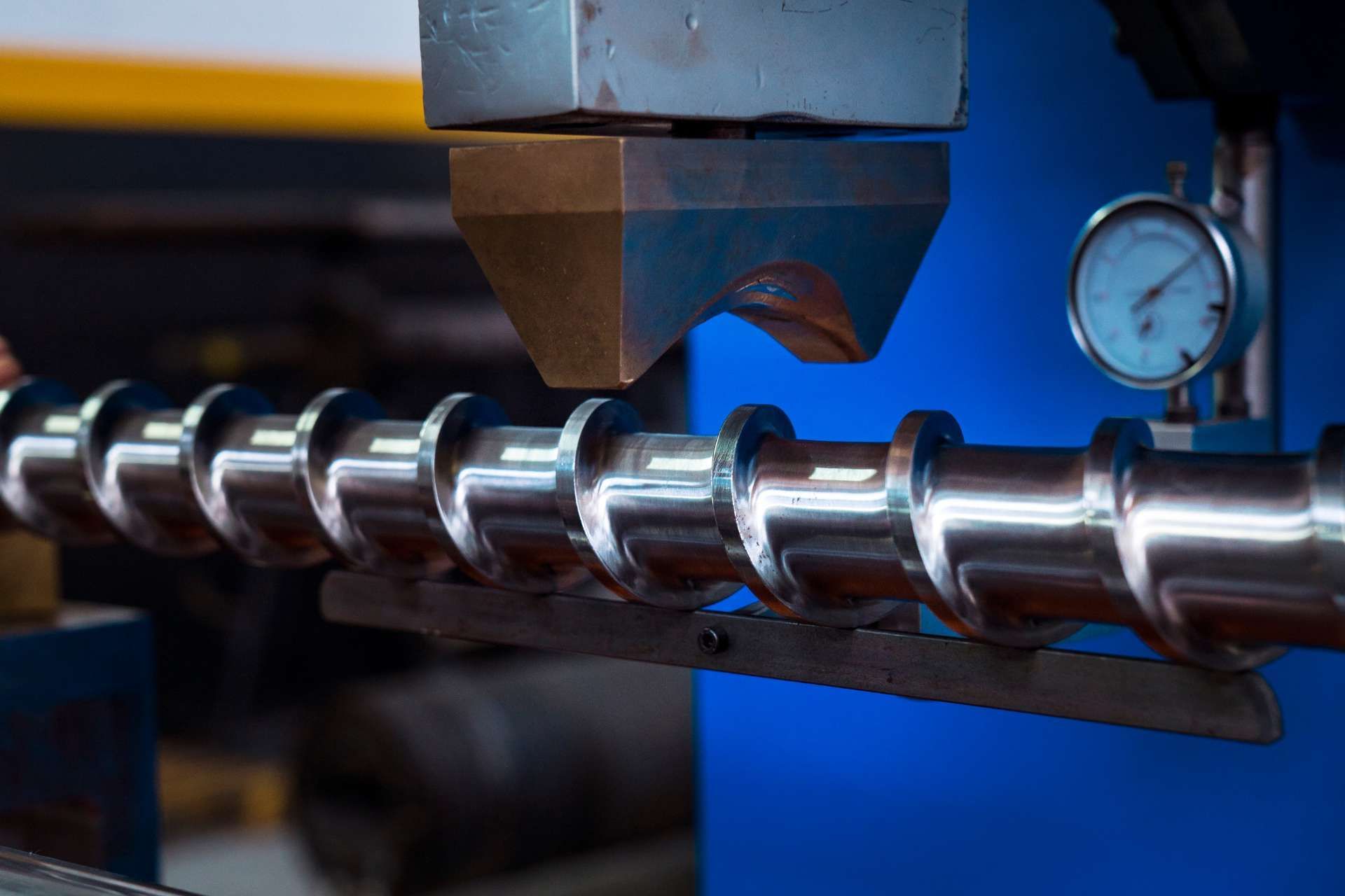 Industrial Screw And Barrel being repaired