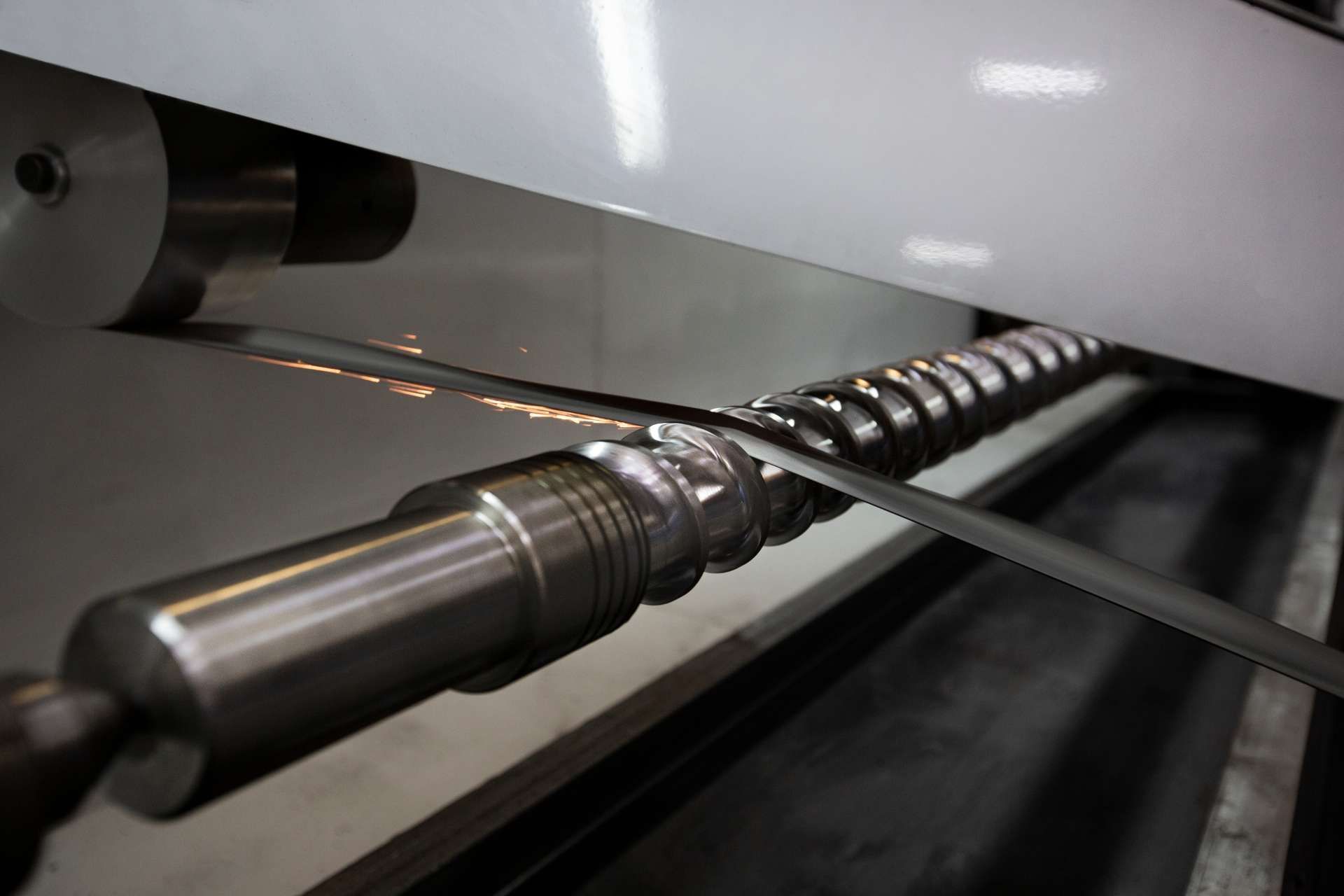 Industrial Screw And Barrel being repaired