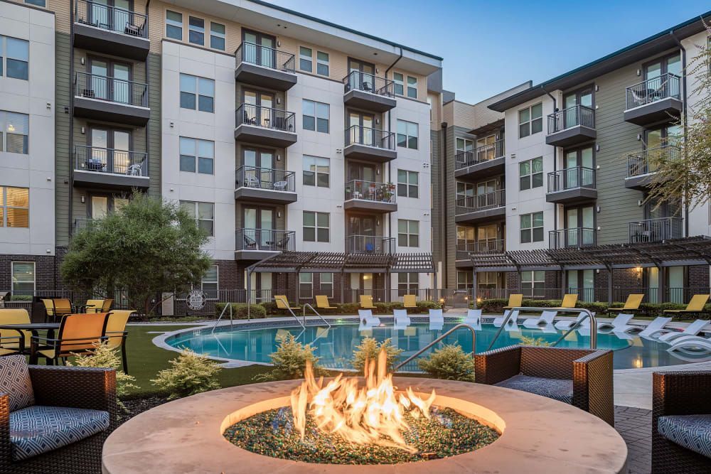 Outdoor Firepit  at The Nash Apartment Homes in Dallas, TX