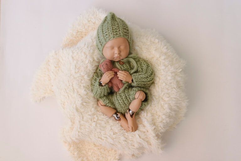 Conjunto Mallita & Pullover Verde Seco