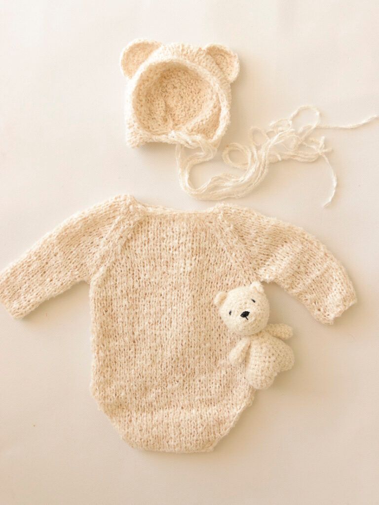 Body Tejido con capota Osito + Amigurumi