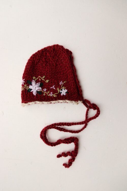 Capota bordada Bordo flores