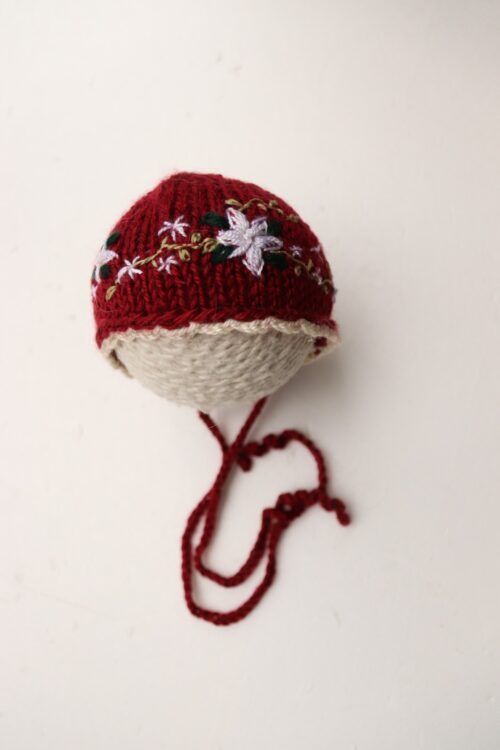 Capota bordada Bordo flores