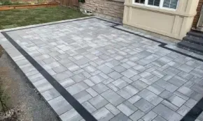Paver patio installation built on solid base for long lasting outdoor space