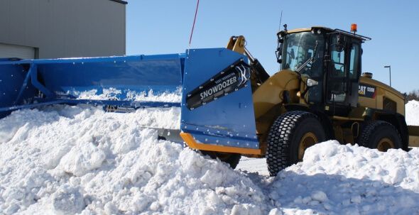Commercial parking lot snow plowing and deicing service ensuring safe business access in winter