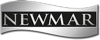 Newmar logo in silver and black.