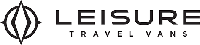 Logo for Leisure Travel Vans. Features a compass rose symbol and the company name.