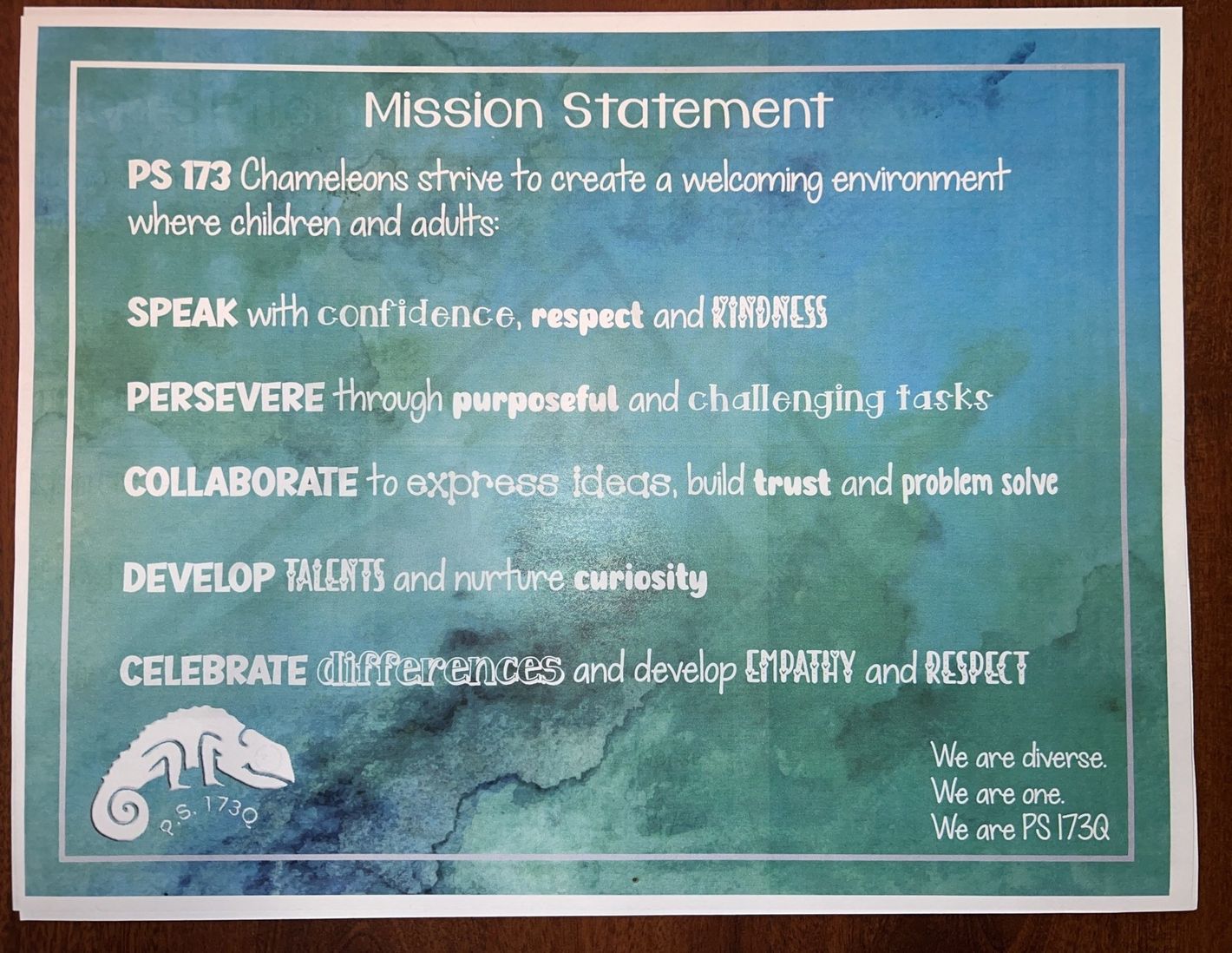 PS173Q Mission Statement