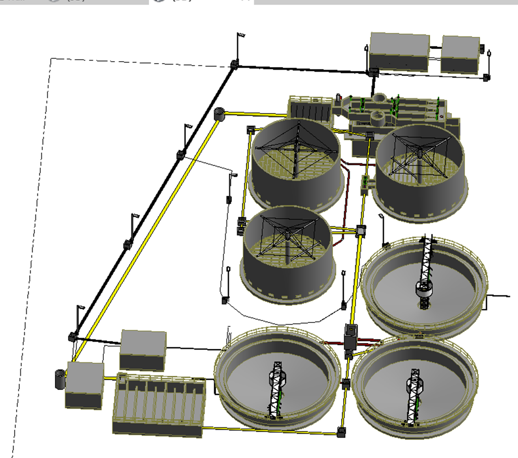 Una imagen generada por computadora de una planta química