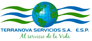 Logotipo de Terranova Servicios SAESP con un globo azul y verde
