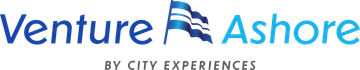 The logo for venture ashore by city experiences