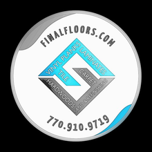 A logo for a company called final floors.