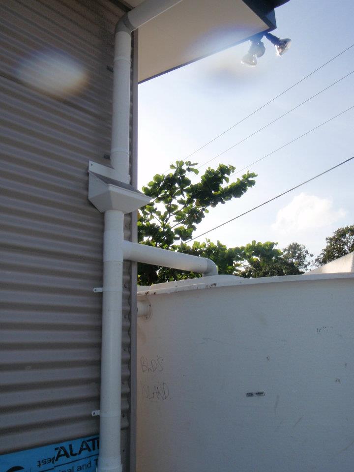 Pipe Running Down House — Plumbing in Townsville, QLD