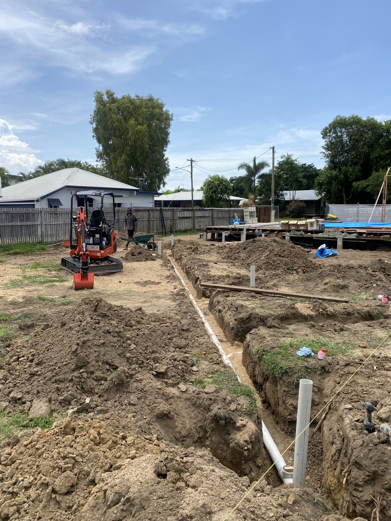 Backyard Project For Pipes — Plumbing in Townsville, QLD