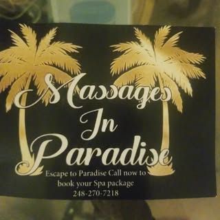 Black card with gold palm trees, 