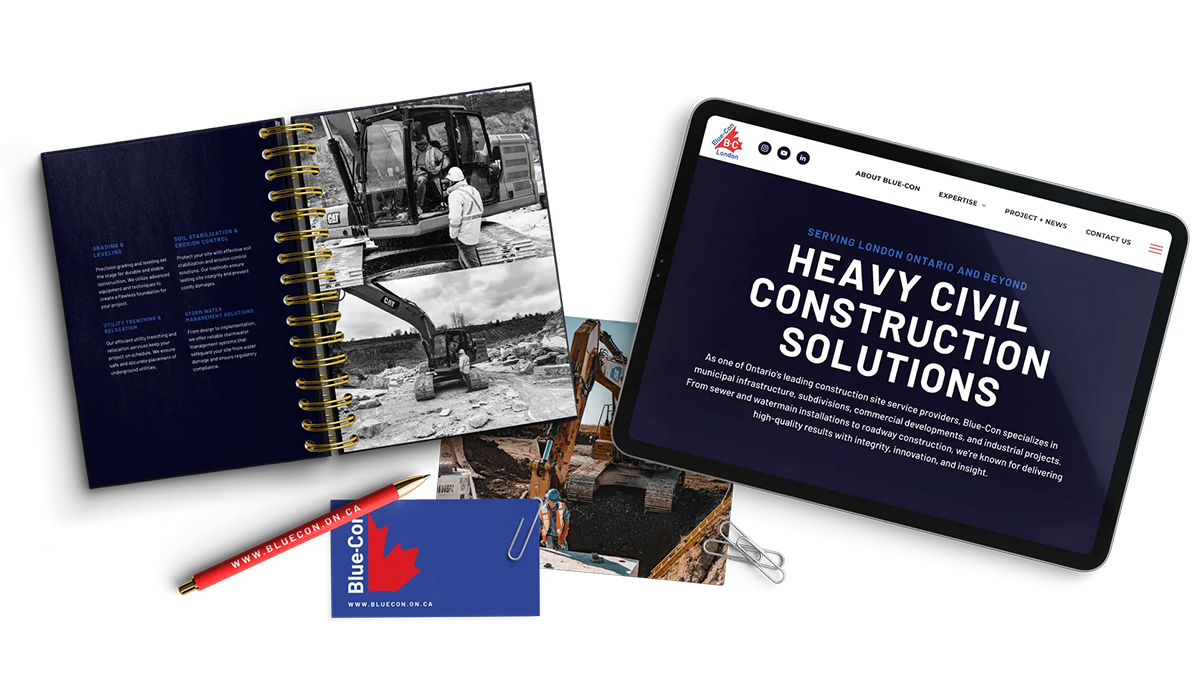 Open notebook and tablet display