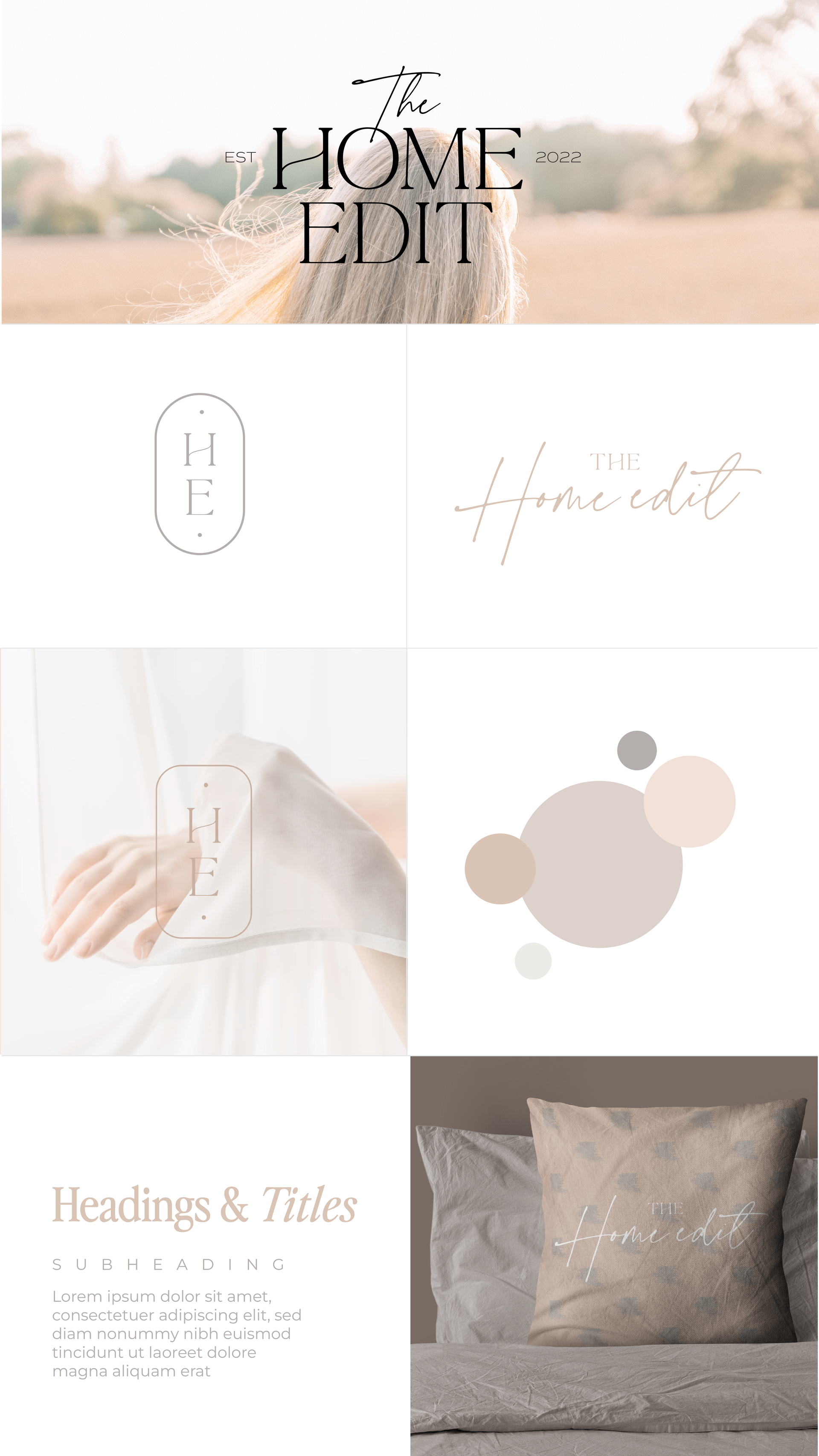 brand board for luxury home brand
