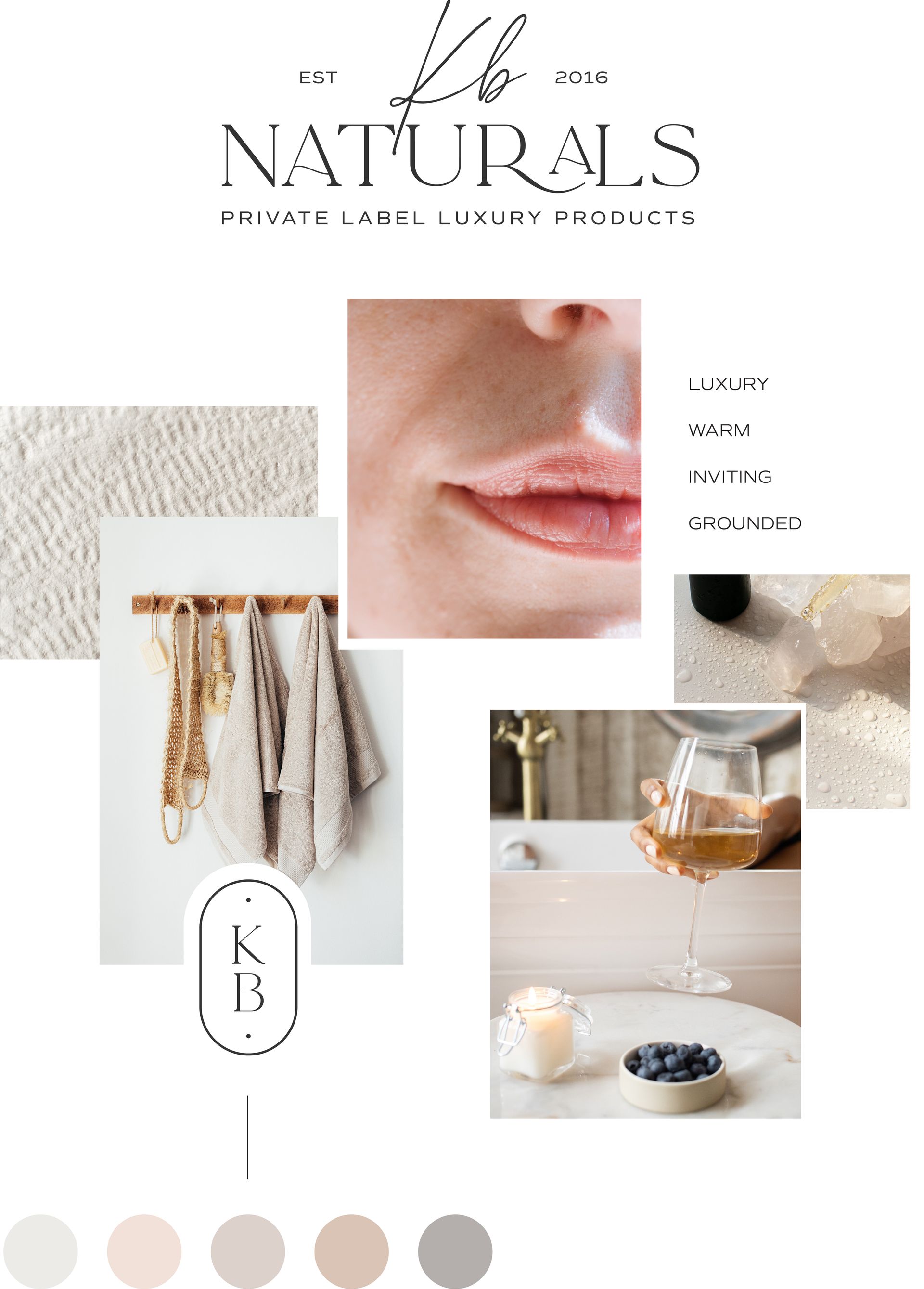 semi-custom brand design for natural private label luxury products