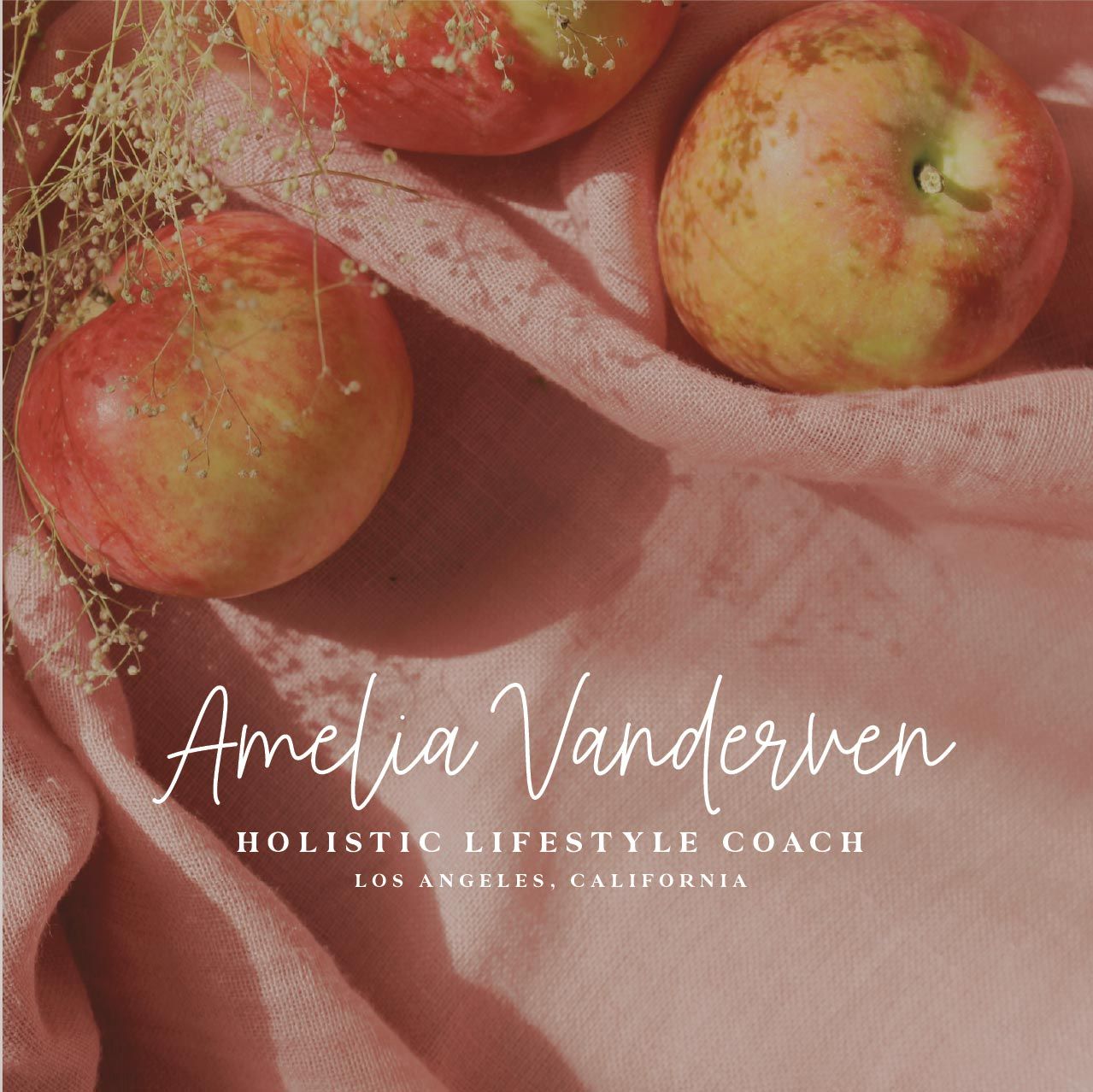 A poster for a holistic lifestyle coach by amelia vanderven
