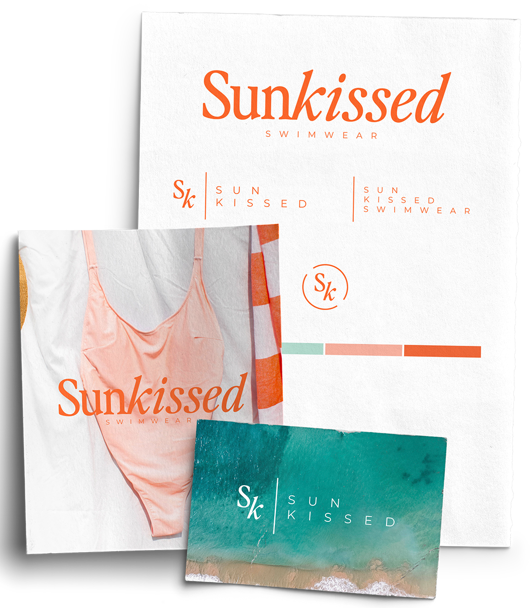A bunch of cards with the word sunkissed on them