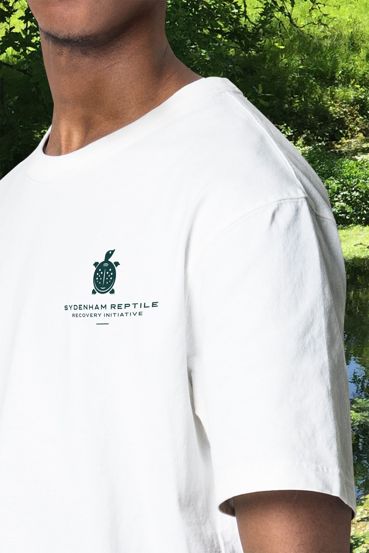 Hand pointing to books.