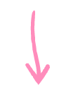 A pink arrow pointing down on a white background.