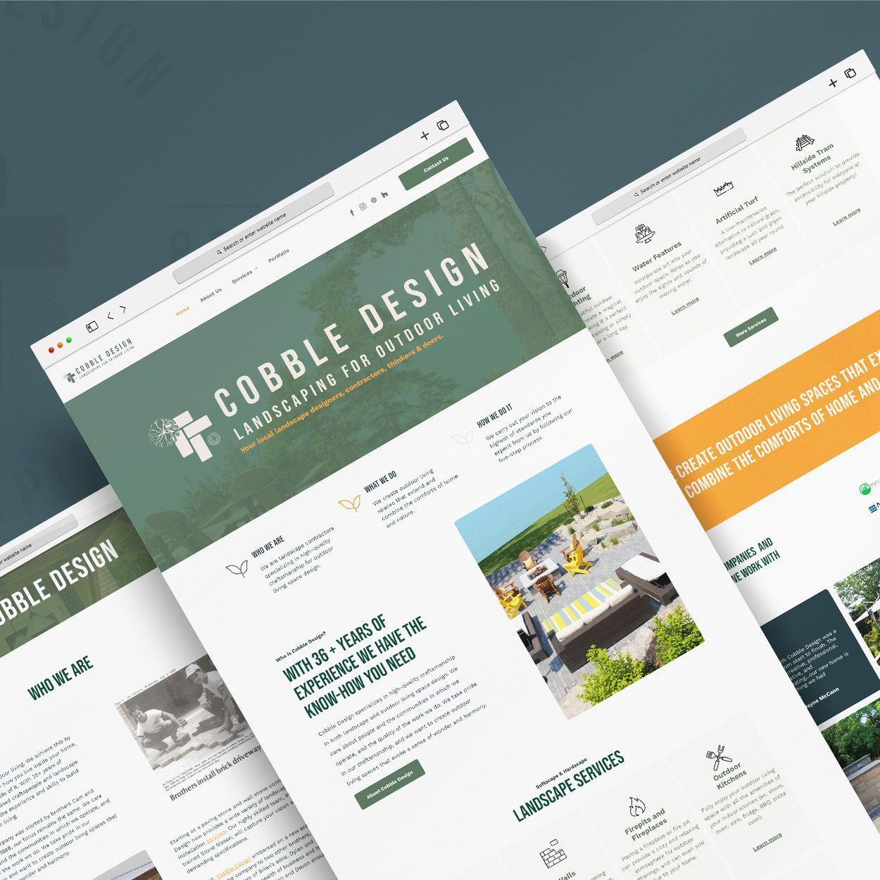 landscapers website design revamp