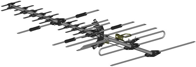 A picture of an antenna on a white background.