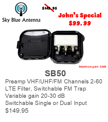 SB50 Dual Input Pre-Amplifier