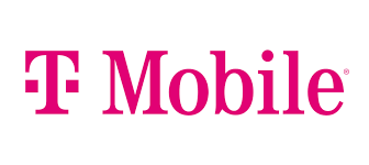 The t mobile logo is pink and white on a white background.