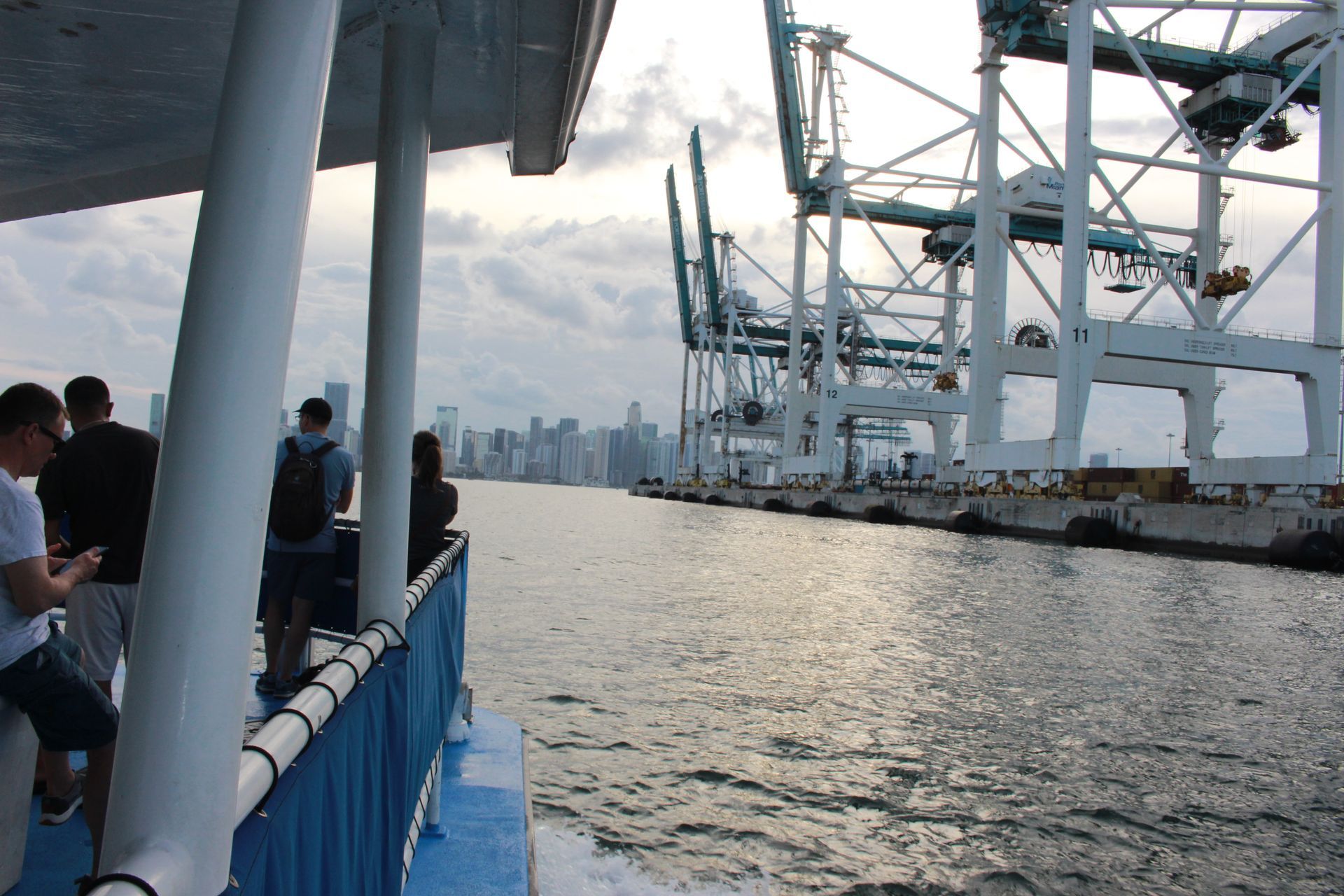 Port of Miami seen on the bayside boat cruise route