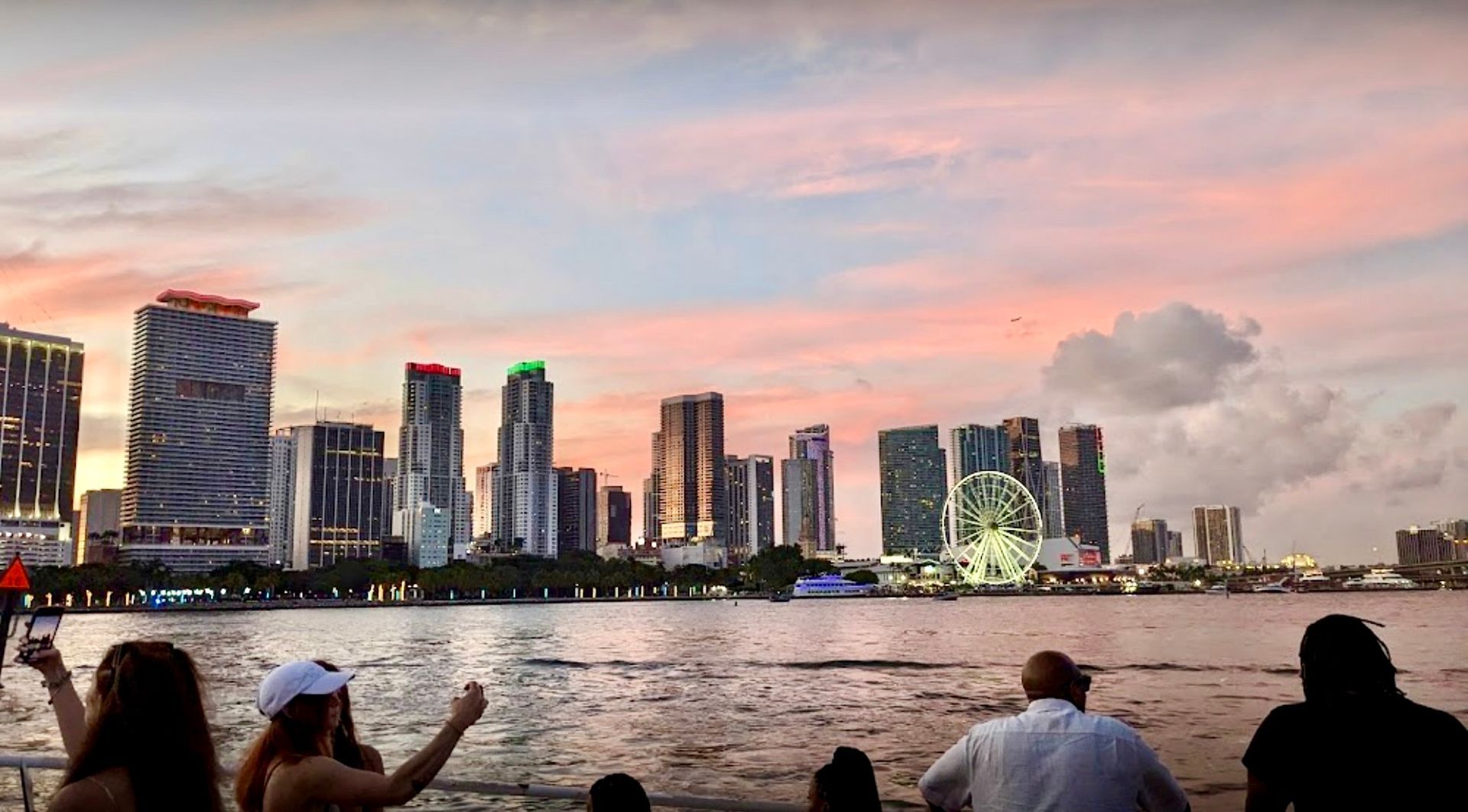 Beautiful Biscayne Bay and Miami Beach