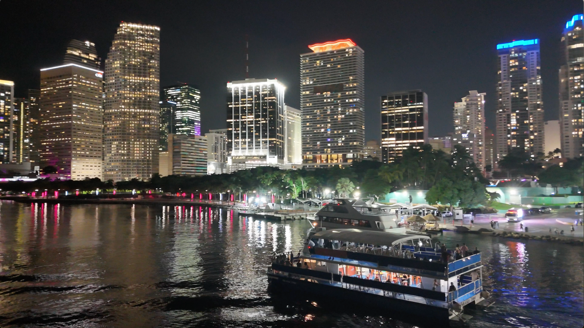 Biscayne Bay Cruise at night