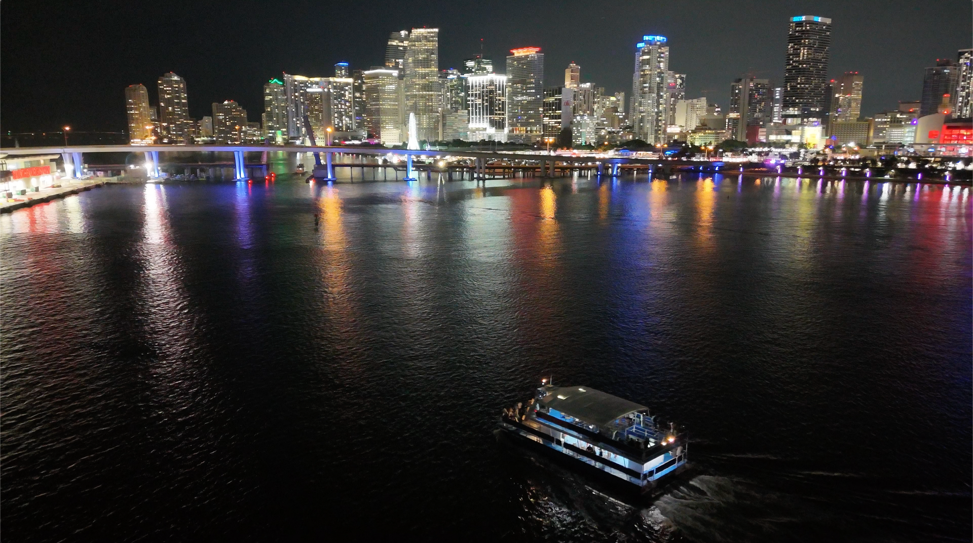 The best Biscayne Boat tour at night in Miami