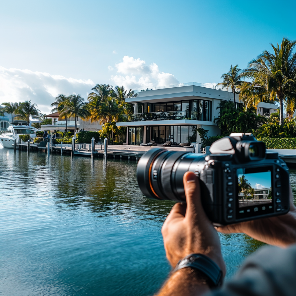 Miami star island on a bayside boat tour