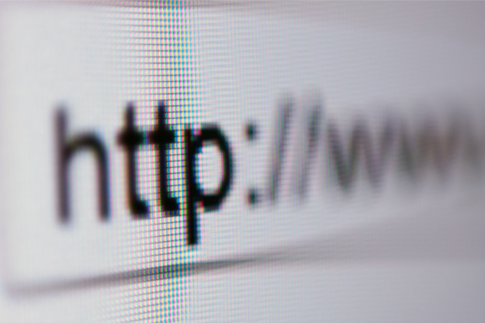 A close up of a computer screen with the word http on it