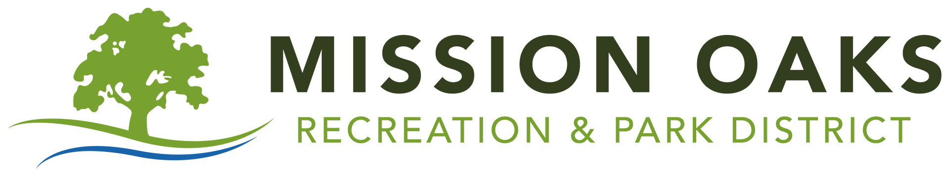 Oak Valley Recreation & Park District logo with a green tree and text.