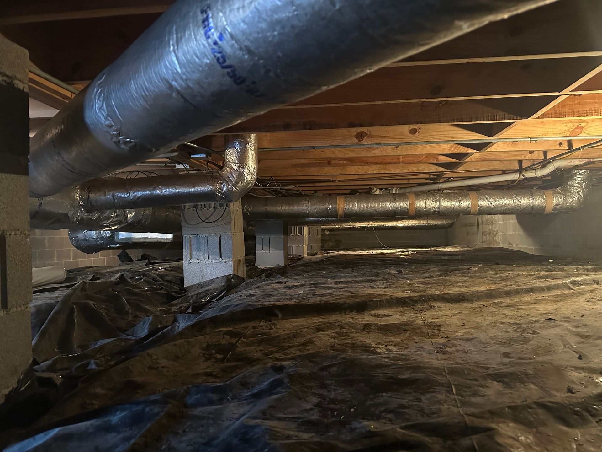 before full crawlspace encapsulation