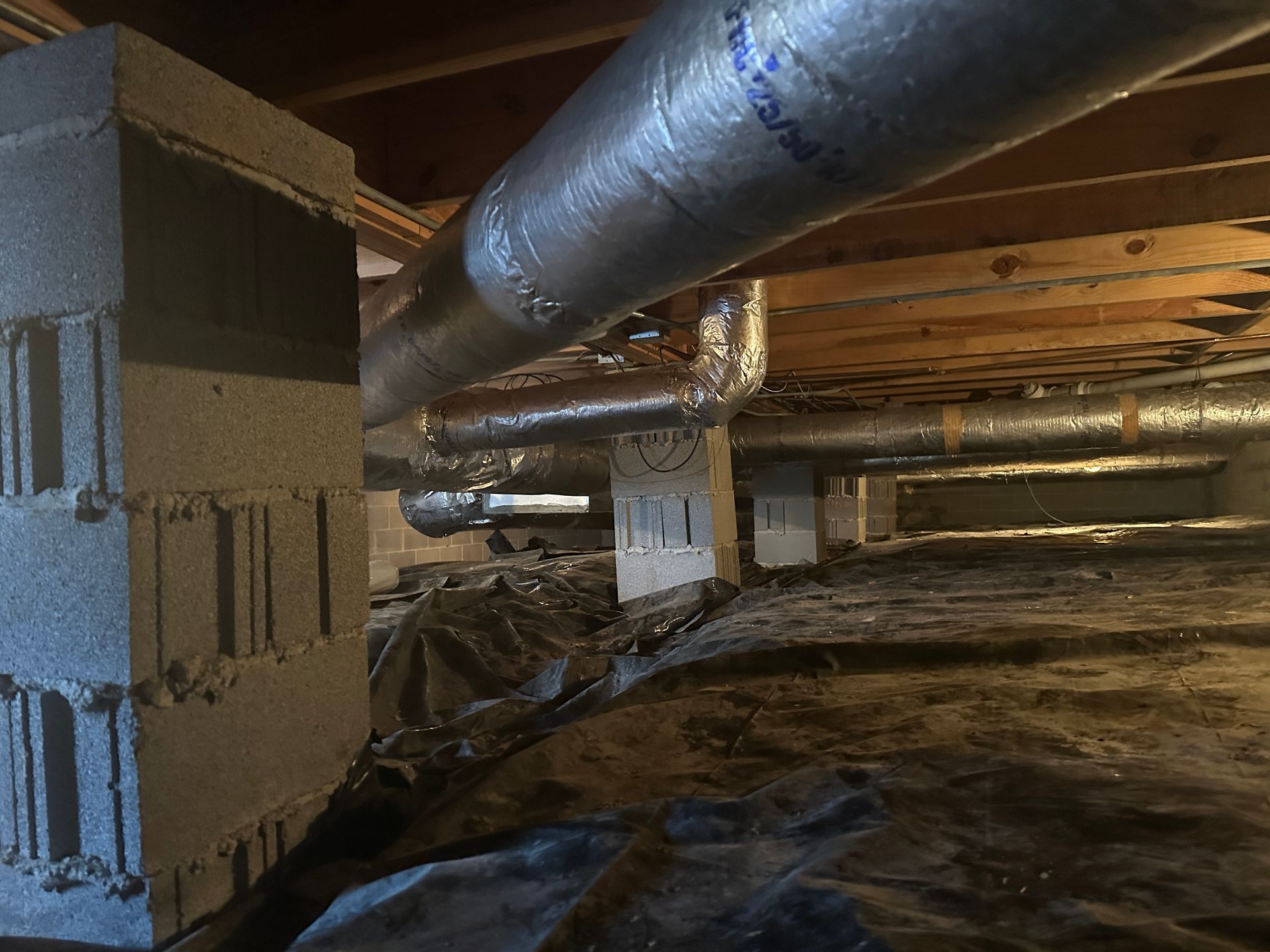 before full crawlspace encapsulation