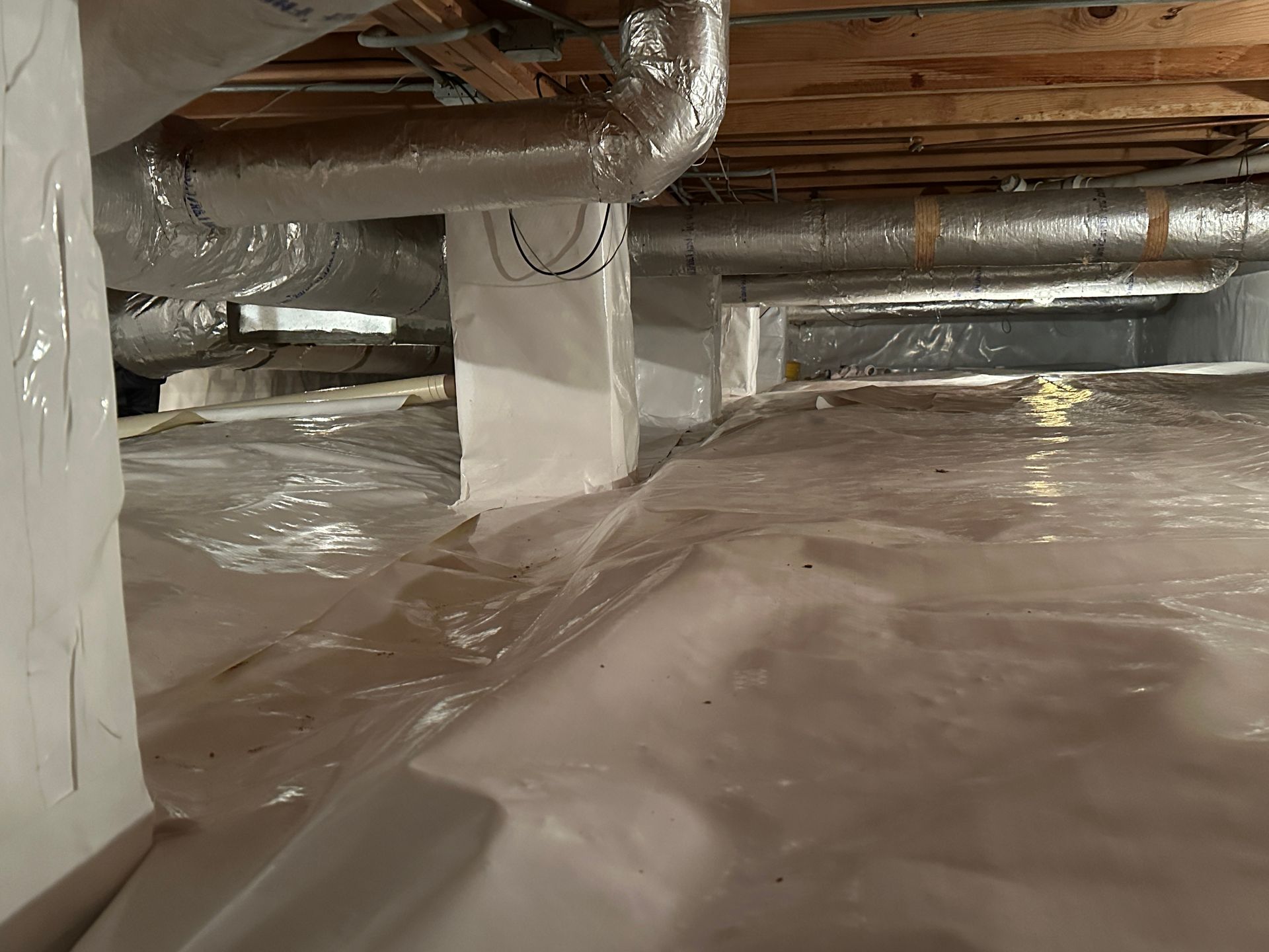 full encapsulation, vapor barrier installation