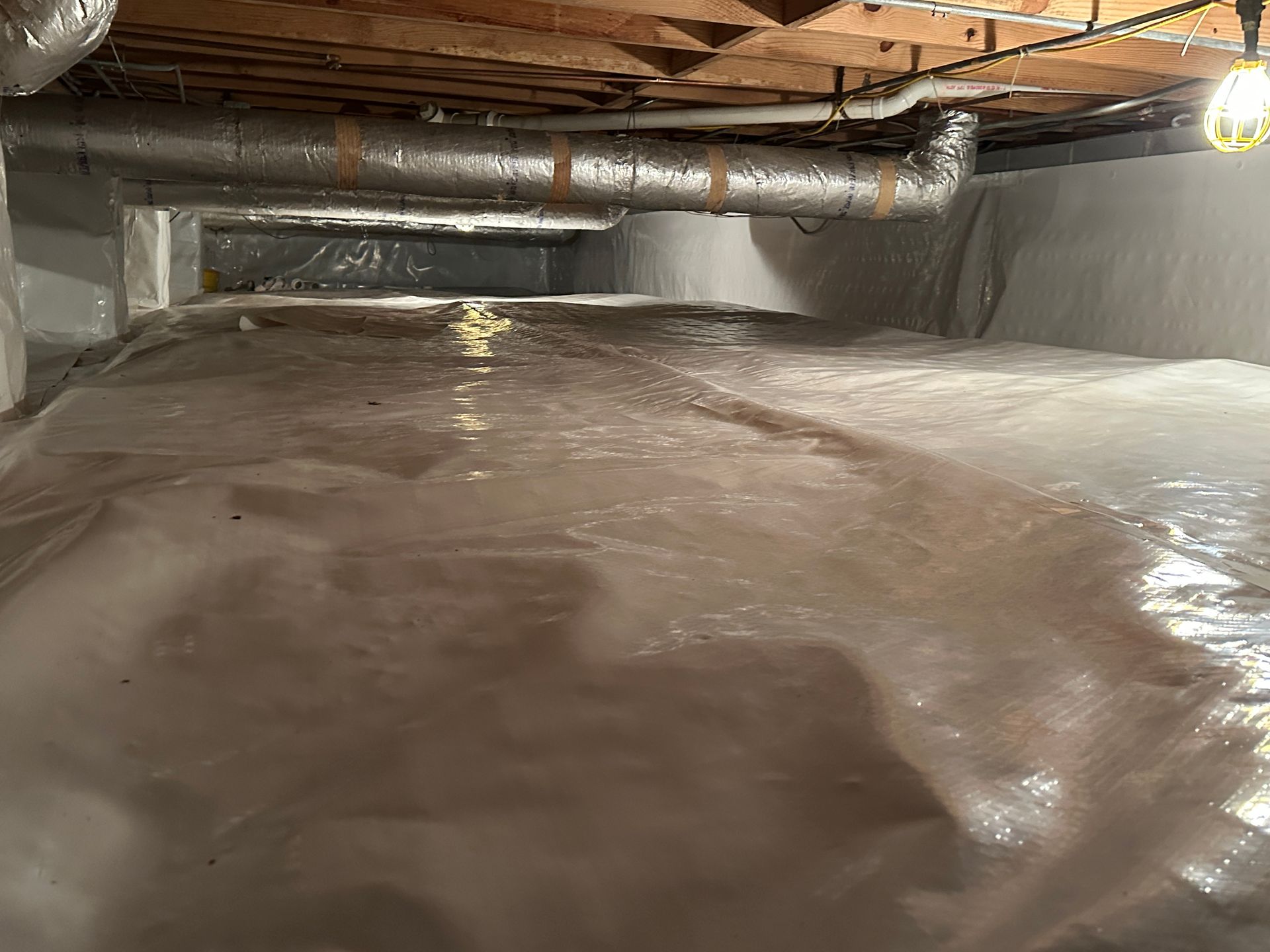 full encapsulation, vapor barrier installation