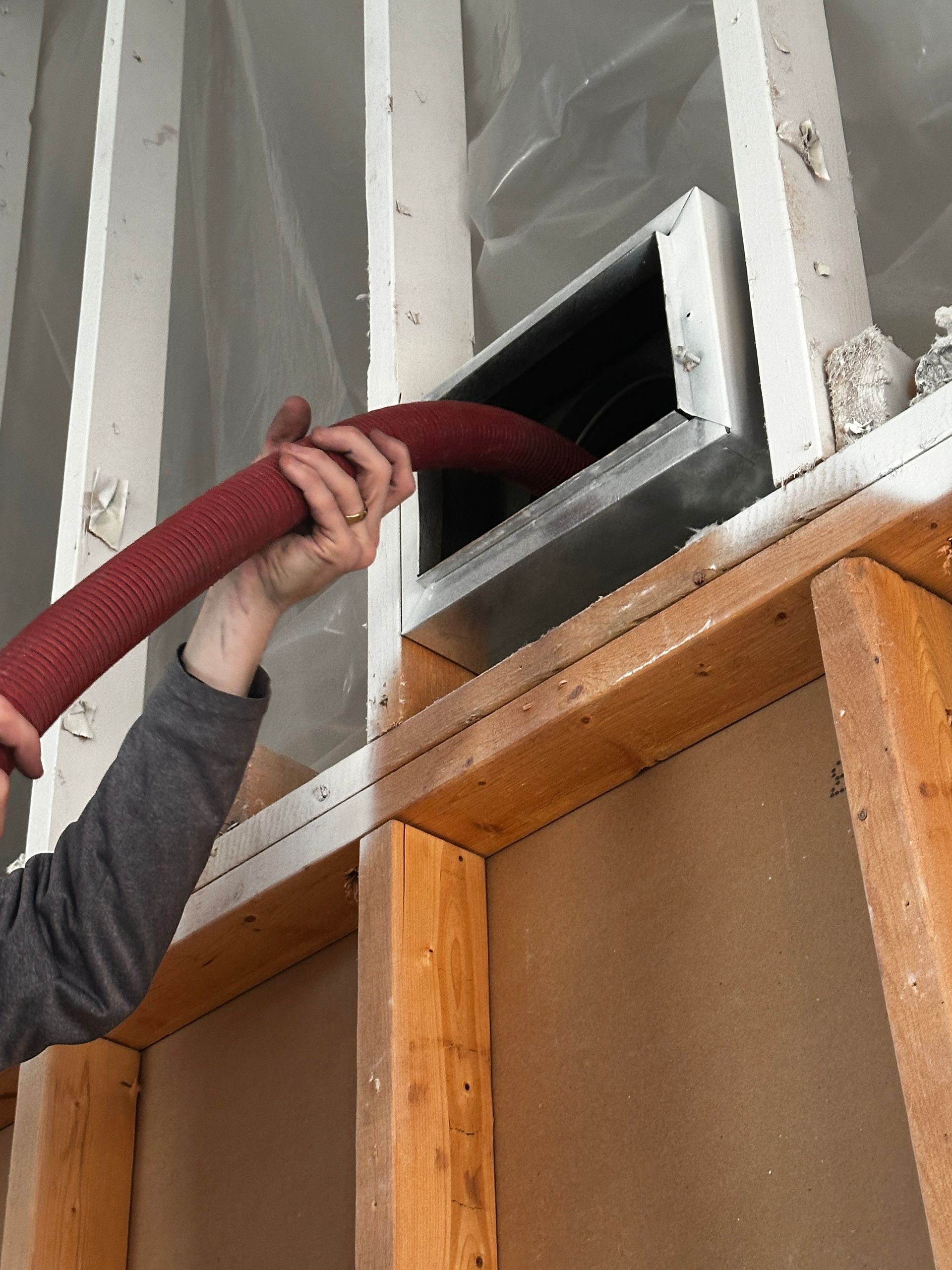 Air duct cleaning after a house fire