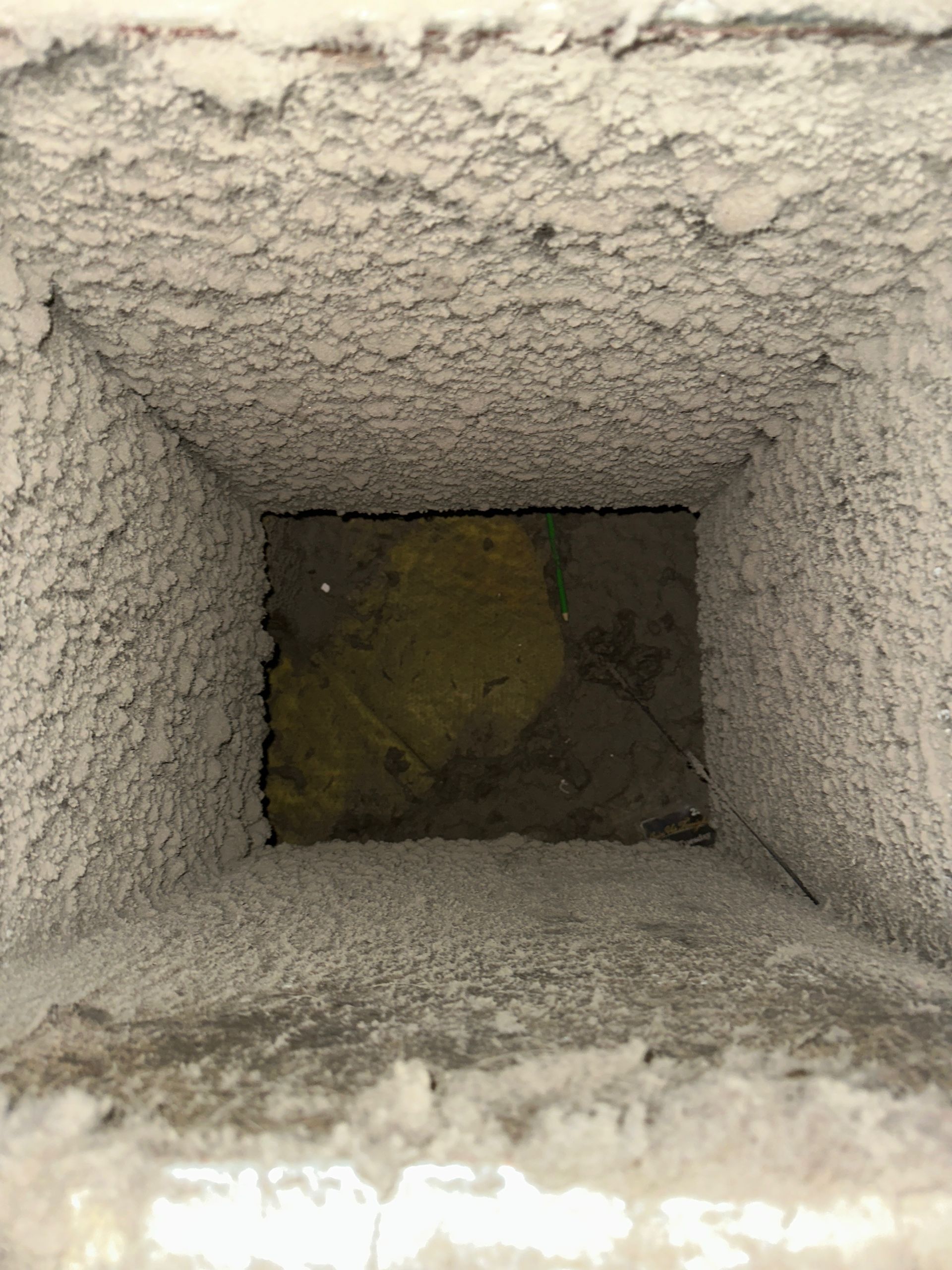 dirty HVAC return duct