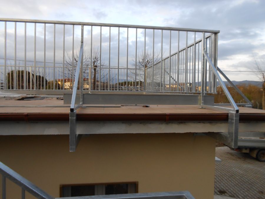 Terrazza con ringhiera