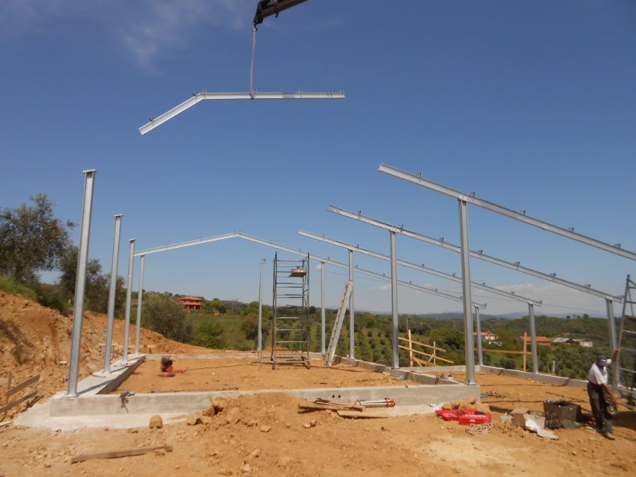Cantiere per struttura esterna