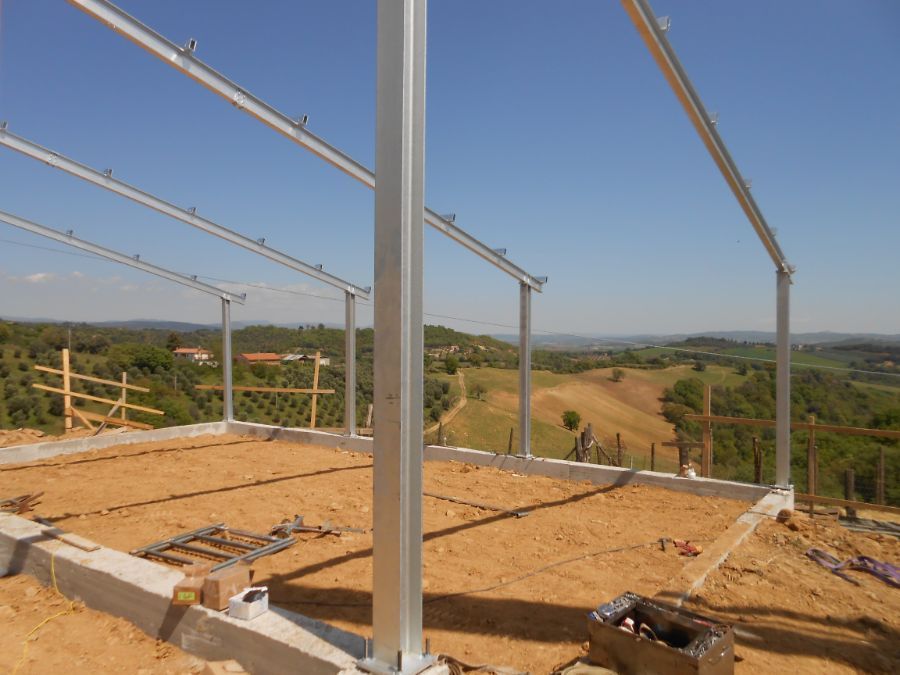 Struttura da esterno in acciaio