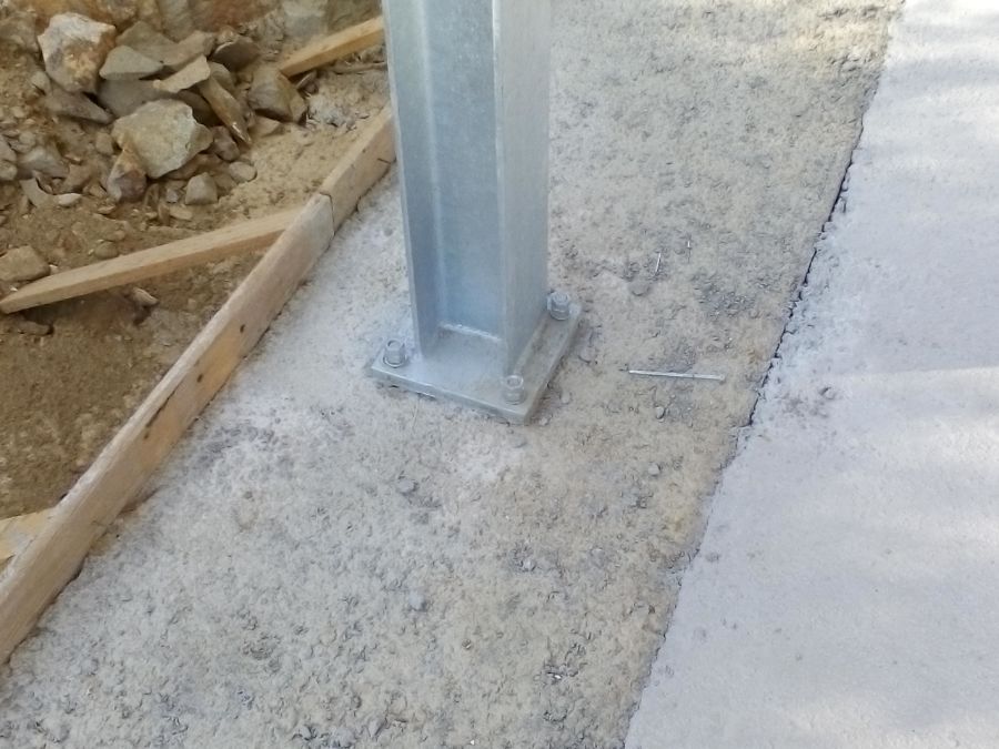 Colonna portante di un gazebo