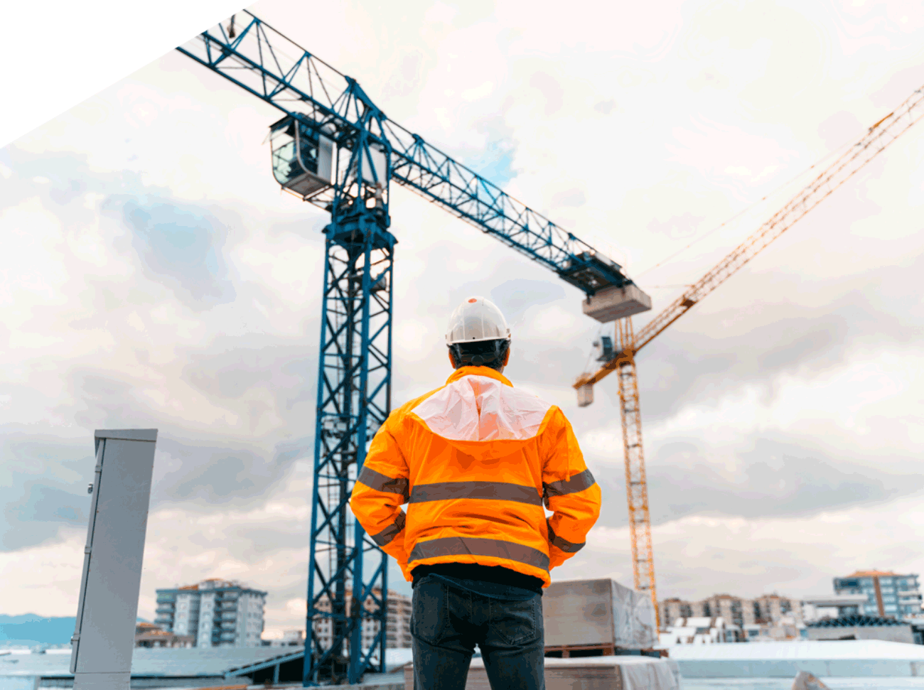 Engineer examines work at construction site | Port Campbell, VIC | Southern Rigging & Scaffolding