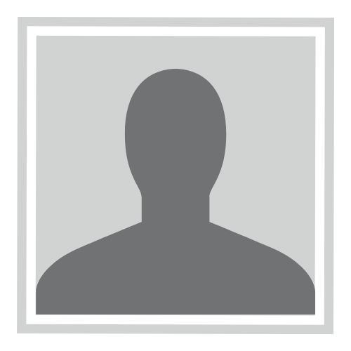 A gray silhouette of a man in a square frame.