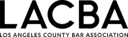 The logo for the los angeles county bar association